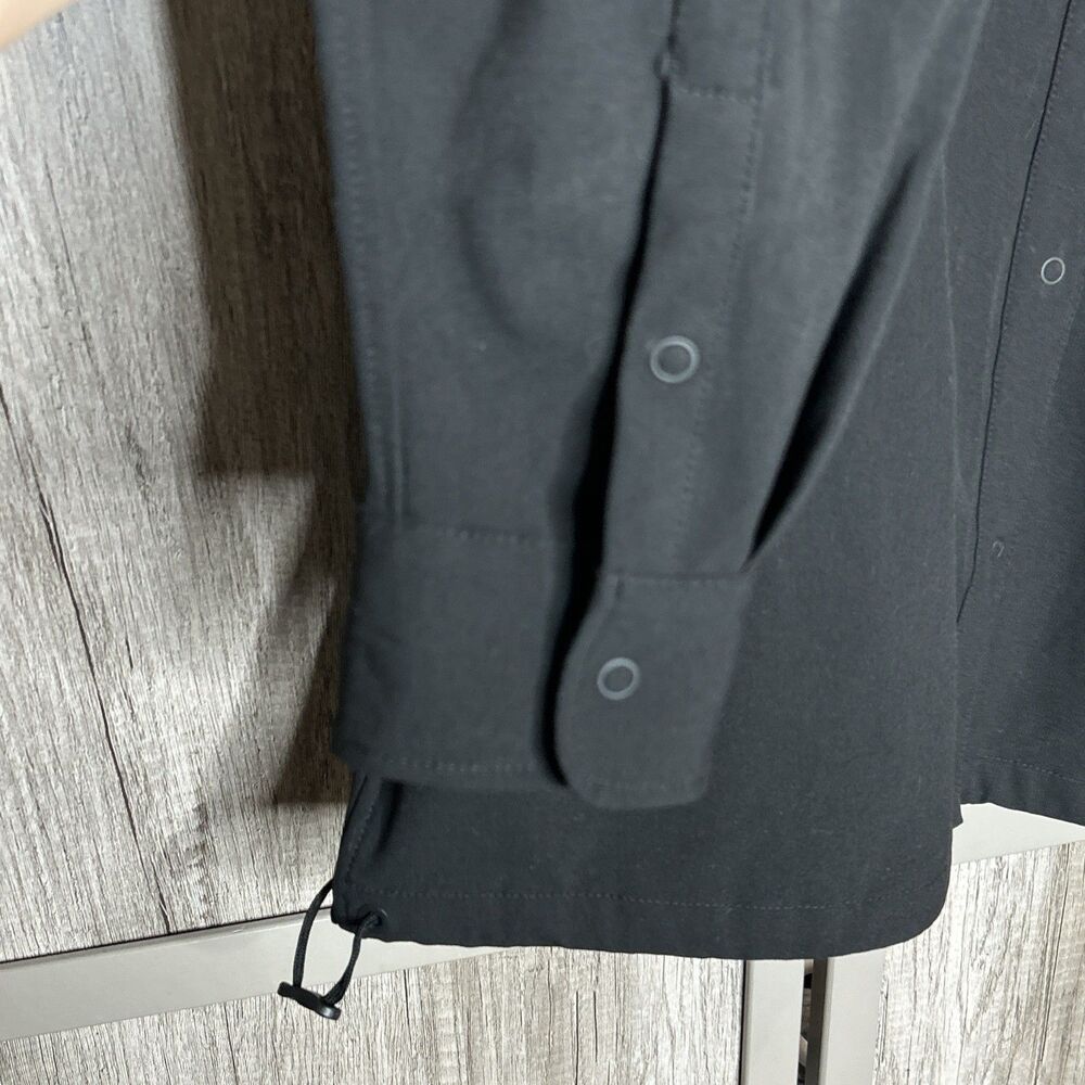 Uniqlo X Theory Jacket Size S AirSense Shirt Ultra Light Black Relaxed Fit - Picture 6 of 9